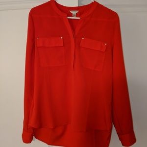 Calvin Klein red blouse